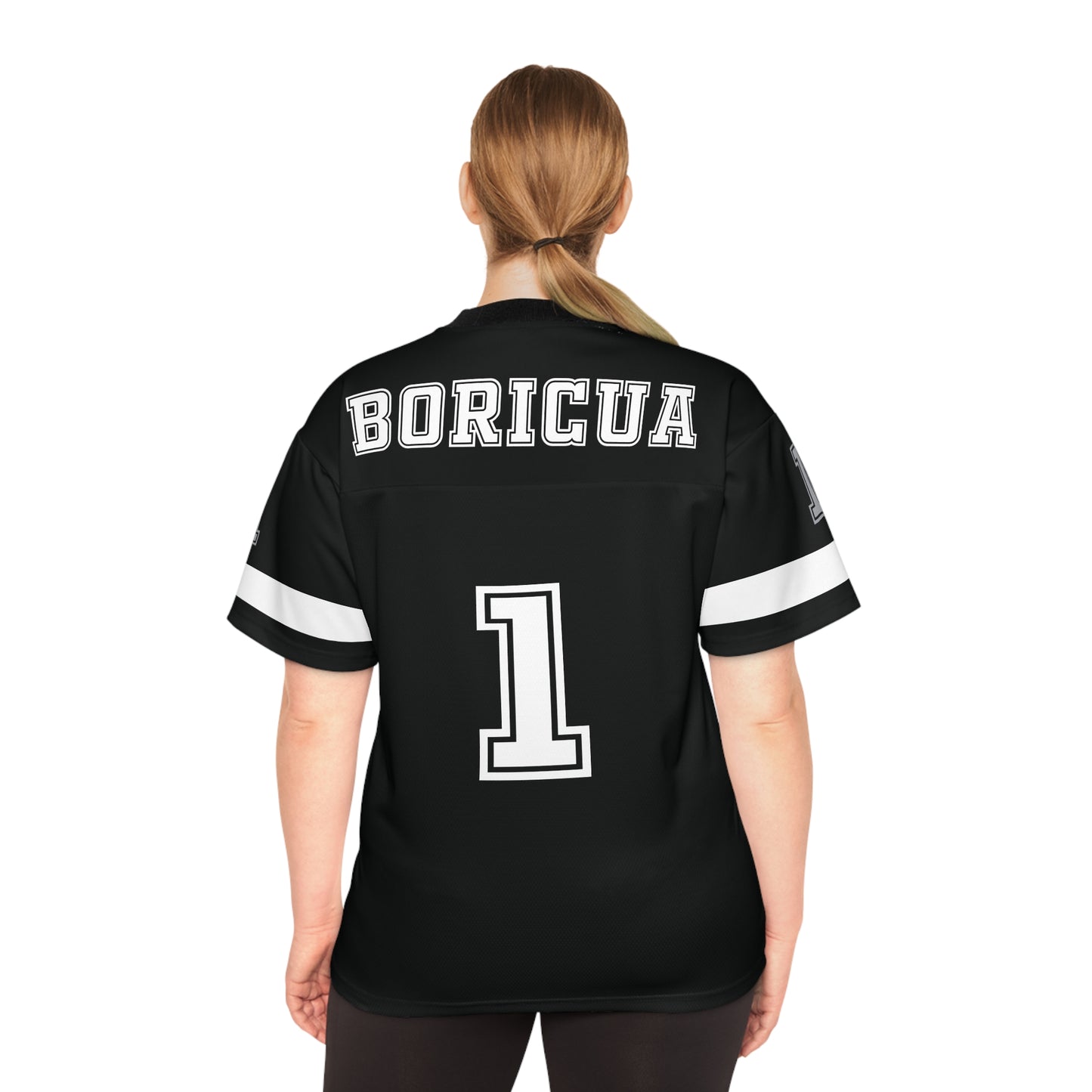 BORICUA Football Black Jersey | WakáBo