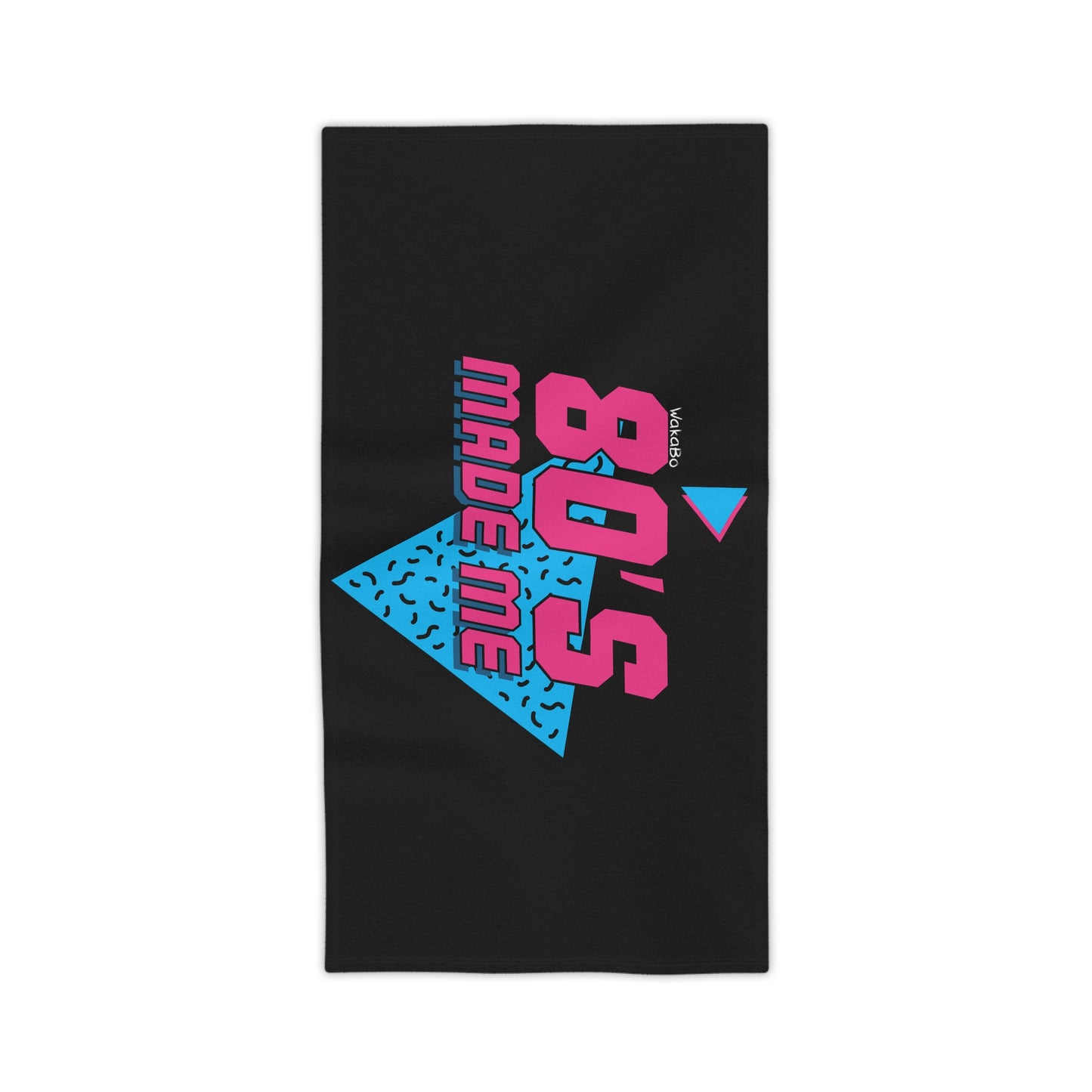 80's Made ME - WakaBo Beach Black Towel