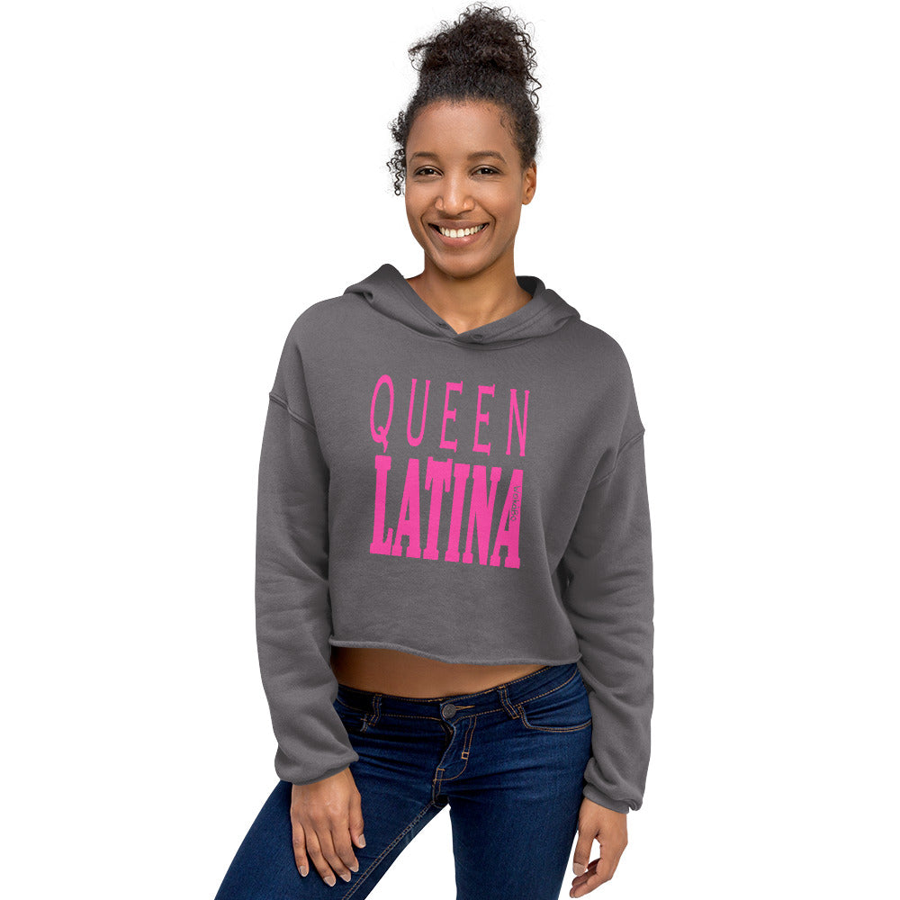 QUEEN LATINA - CROP HOODIE