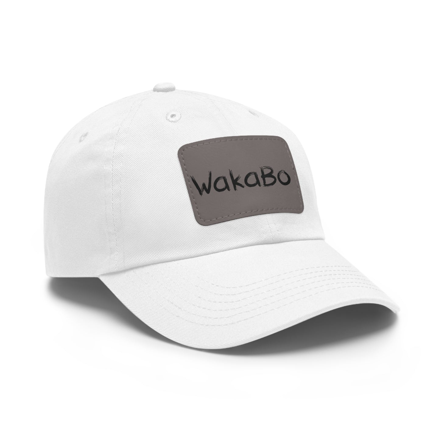 WakaBo Dad Hat with Leather Patch (Rectangle)