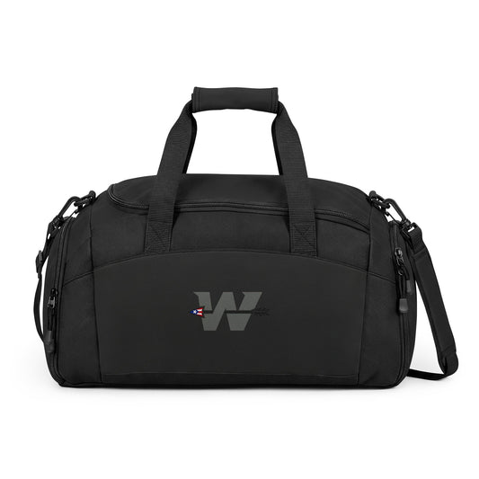 WakaBo Logo Black Athletic Gym Bag