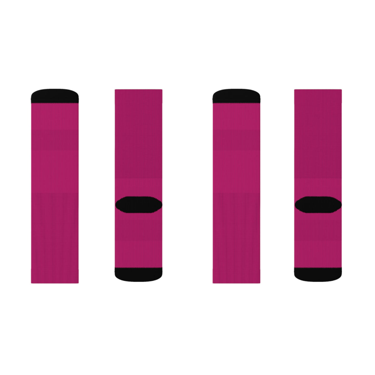 Magenta Sublimation Crew Socks | WaKaBo Logo