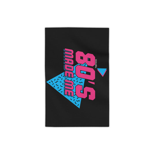 80's Made ME - WakaBo Beach Black Towel