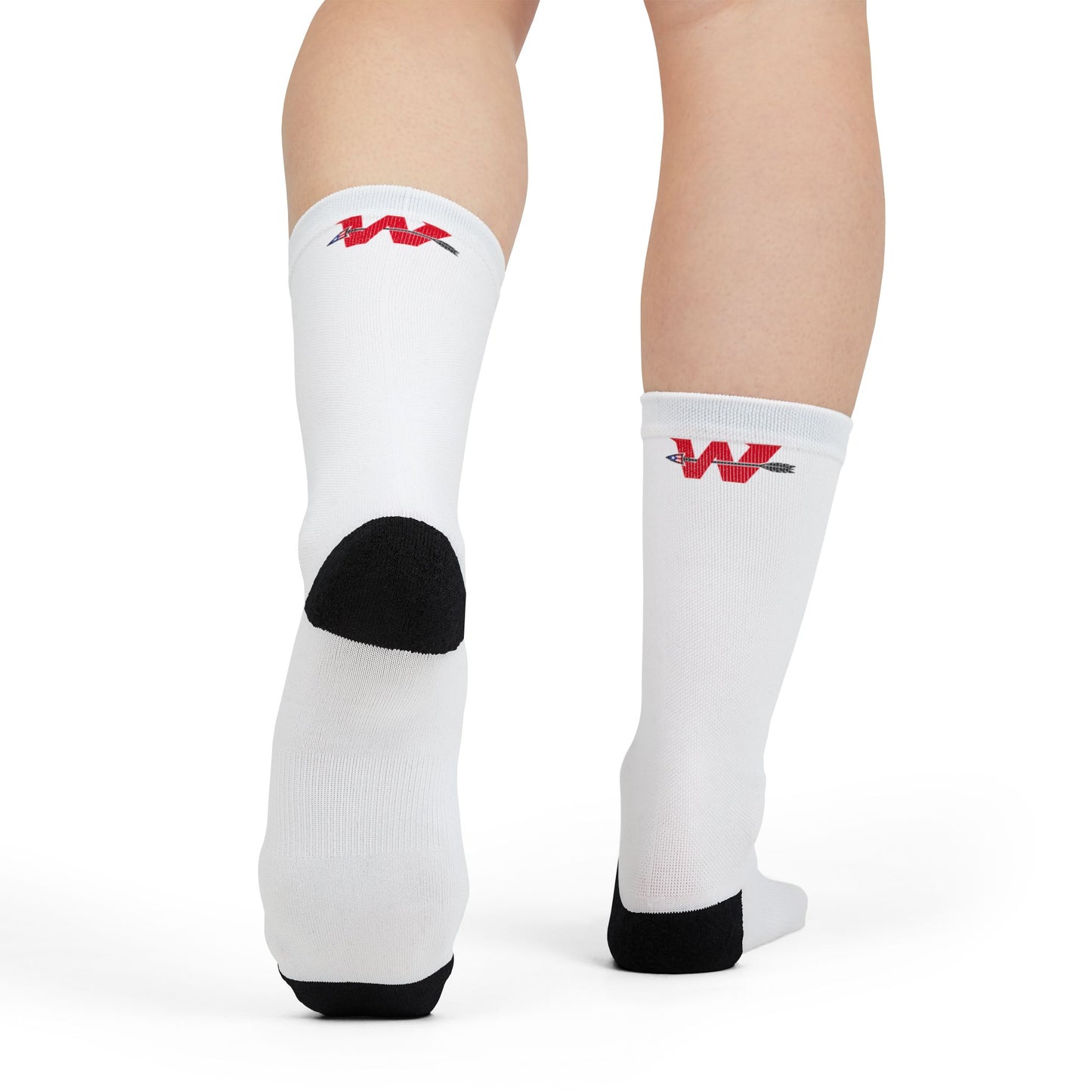 WakaBo Red Logo White Small Socks