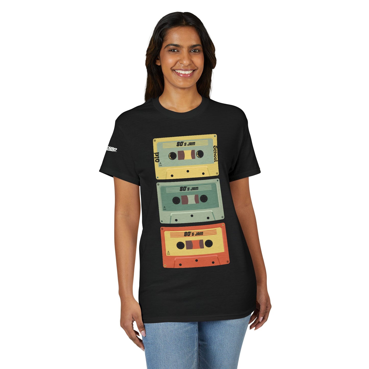 WaKaBo Retro Cassette Tape Stack T-Shirt