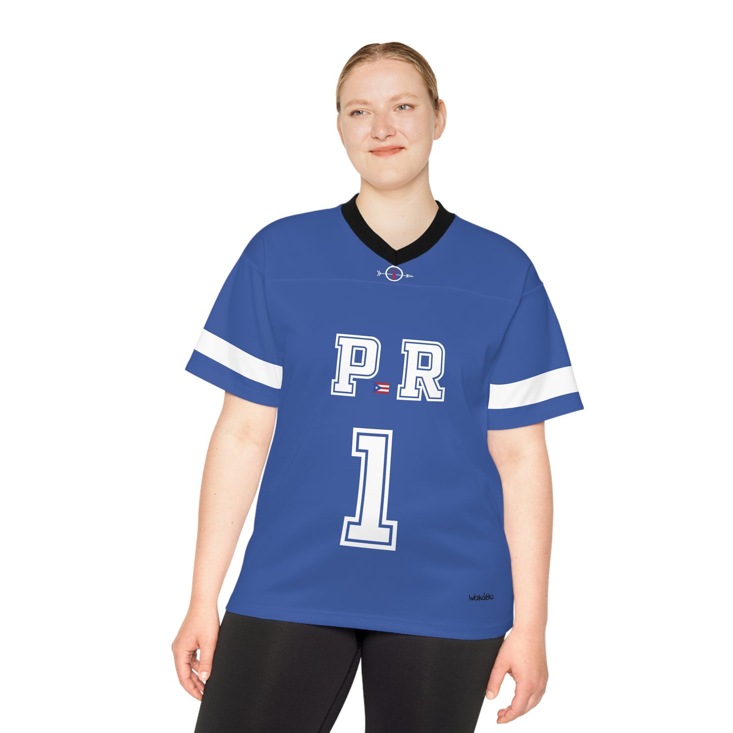 BORICUA Football Blue Jersey | WakáBo