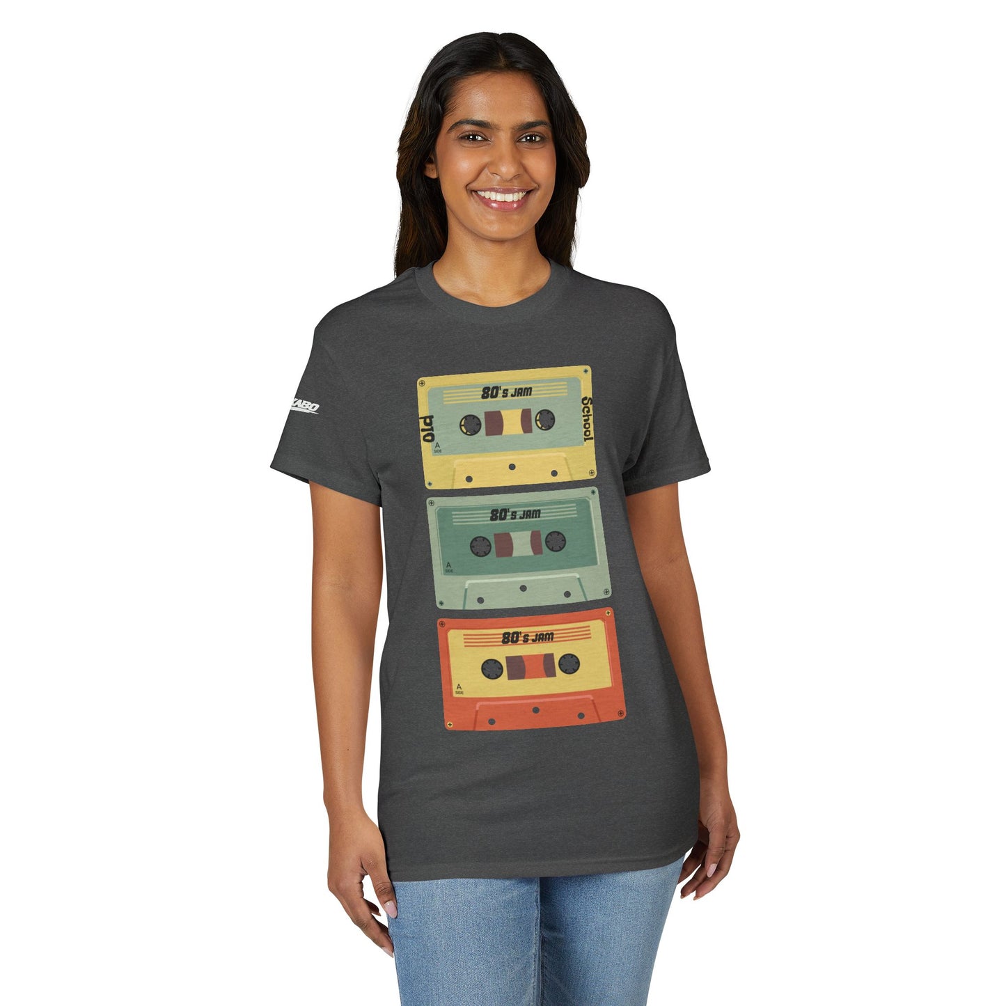 WaKaBo Retro Cassette Tape Stack T-Shirt
