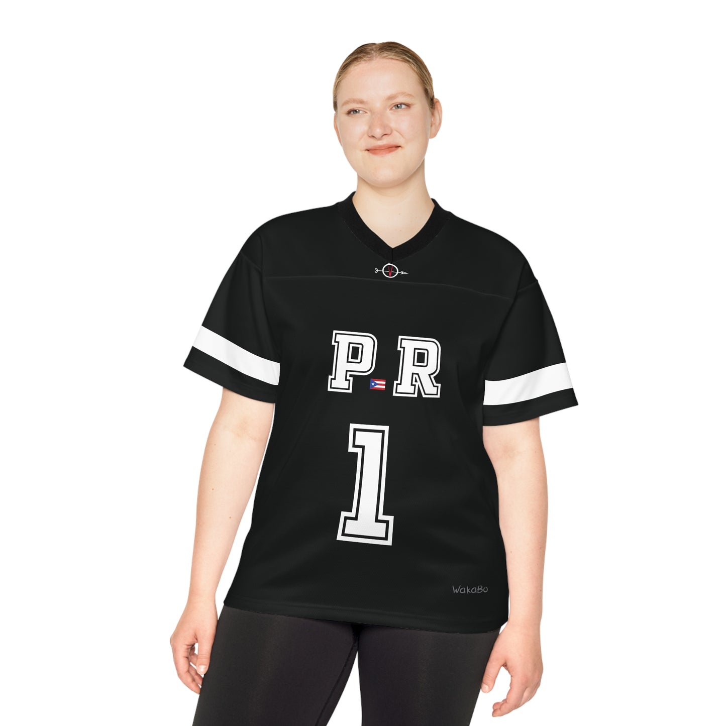 BORICUA Football Black Jersey | WakáBo