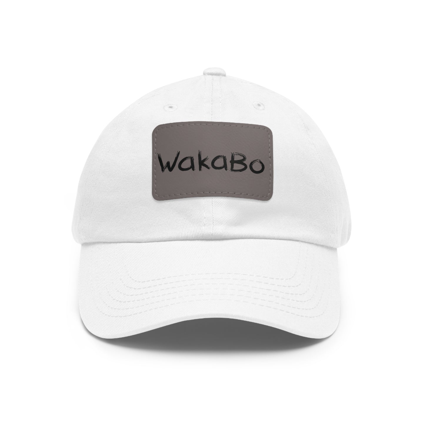 WakaBo Dad Hat with Leather Patch (Rectangle)