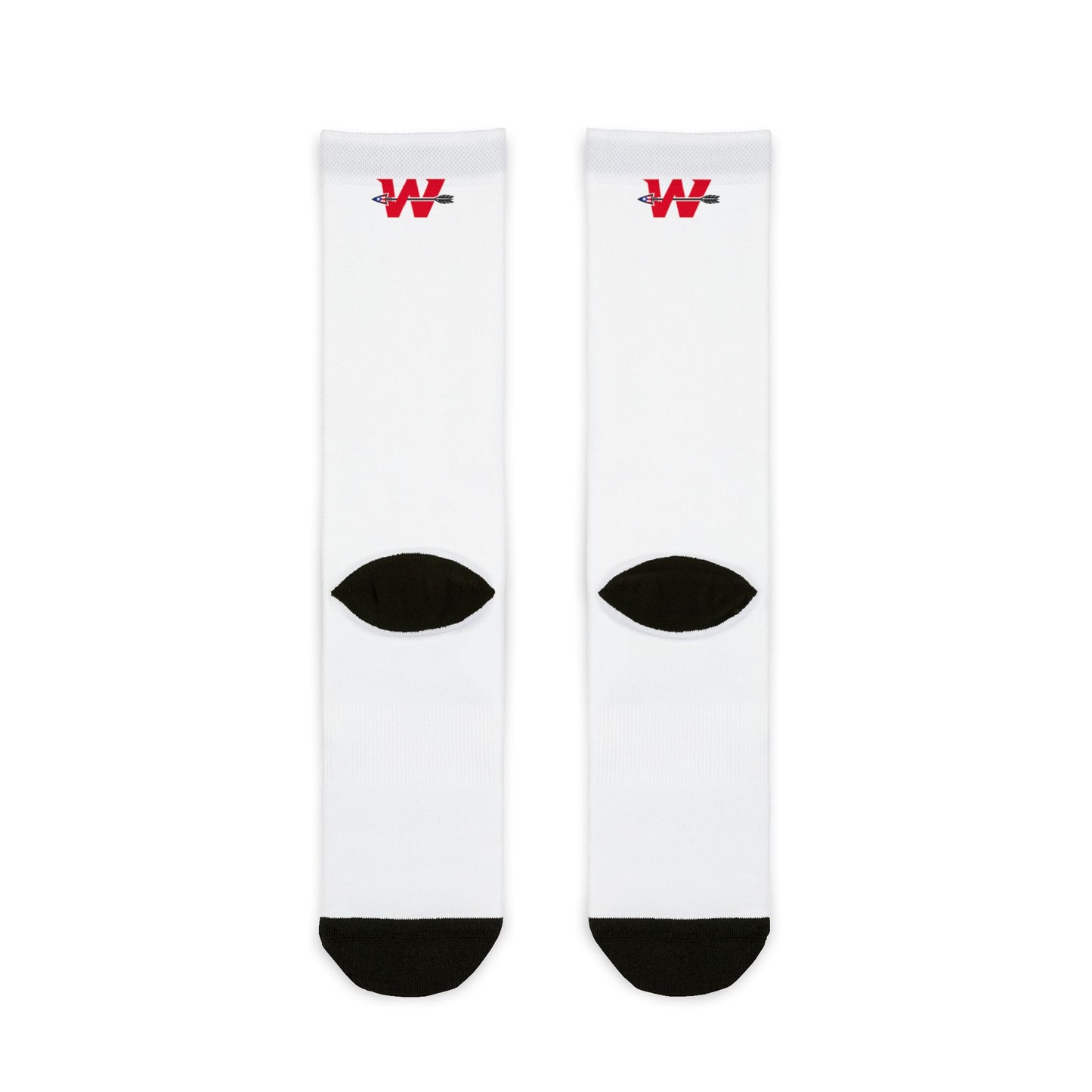 WakaBo Red Logo White Small Socks