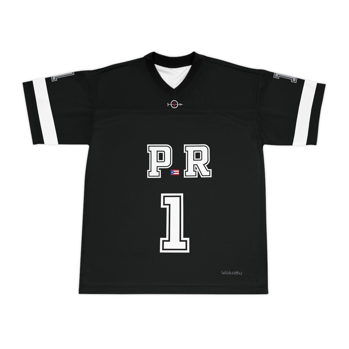 BORICUA Football Black Jersey | WakáBo