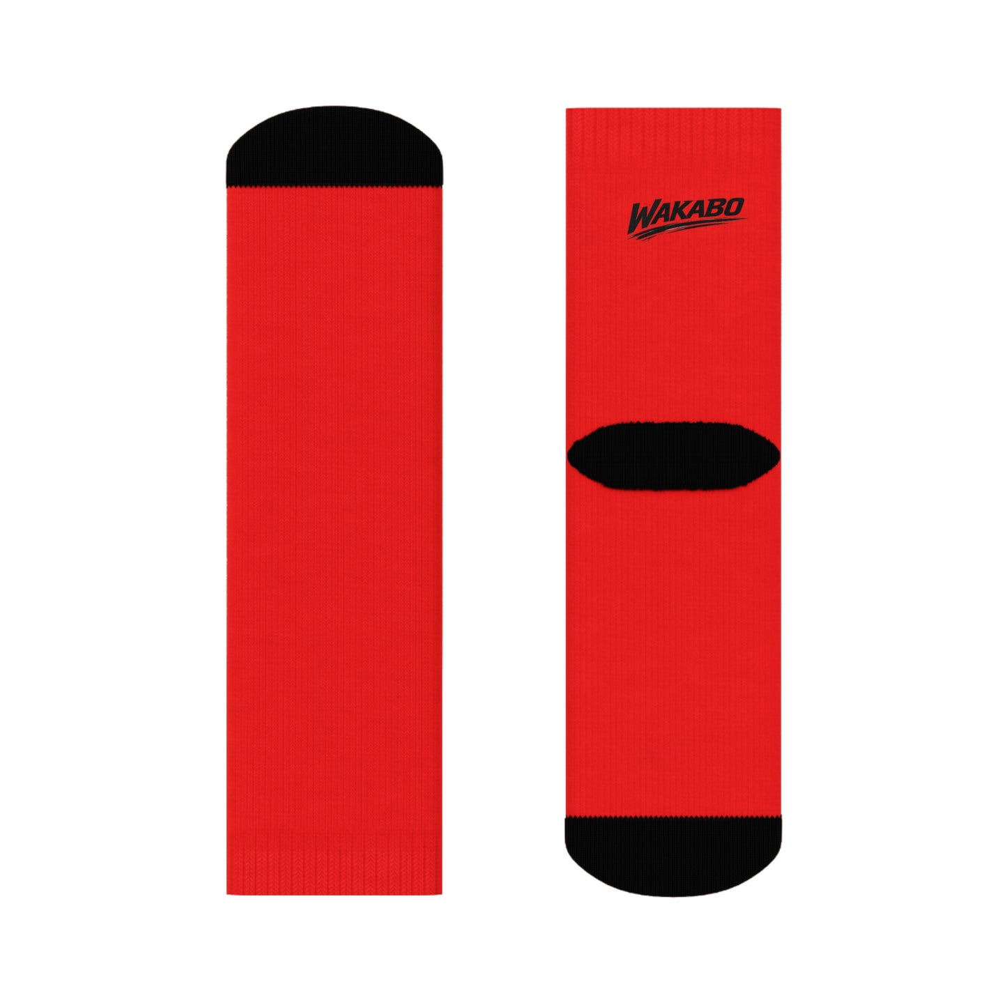 WAKABO Logo | RED Small Athletic Socks