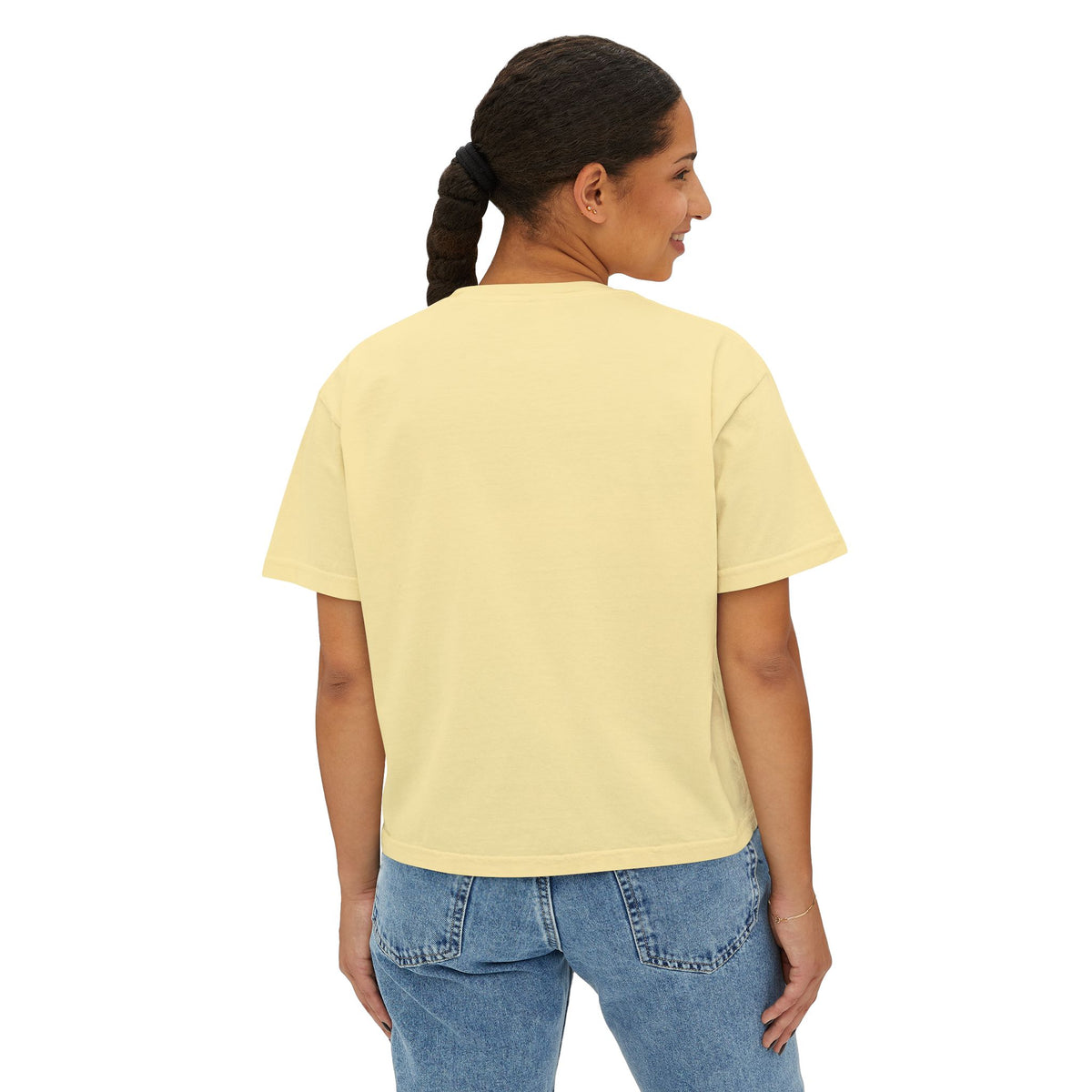 New Day Boxy Tee — "It's a New Day" Positive Graphic Women's T‑Shirt