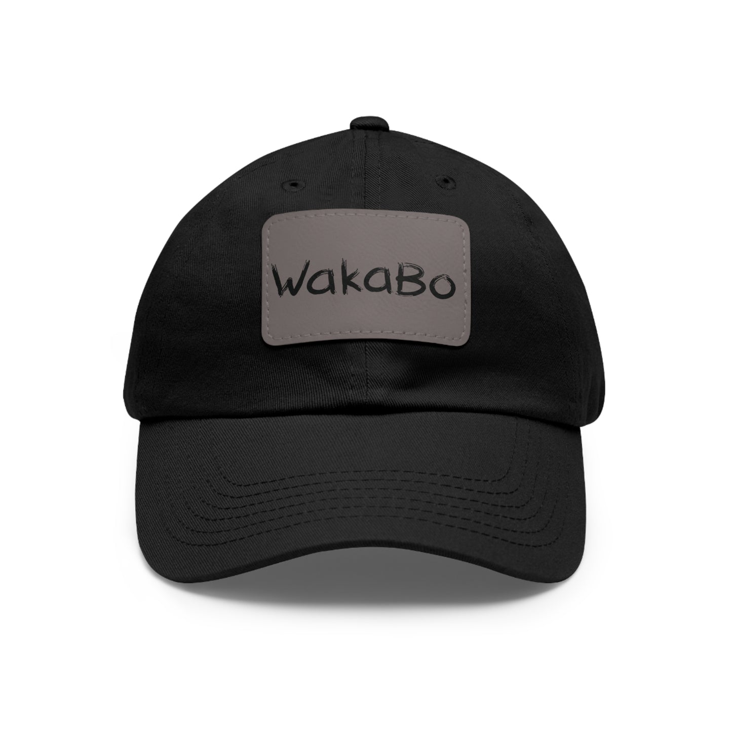 WakaBo Dad Hat with Leather Patch (Rectangle)