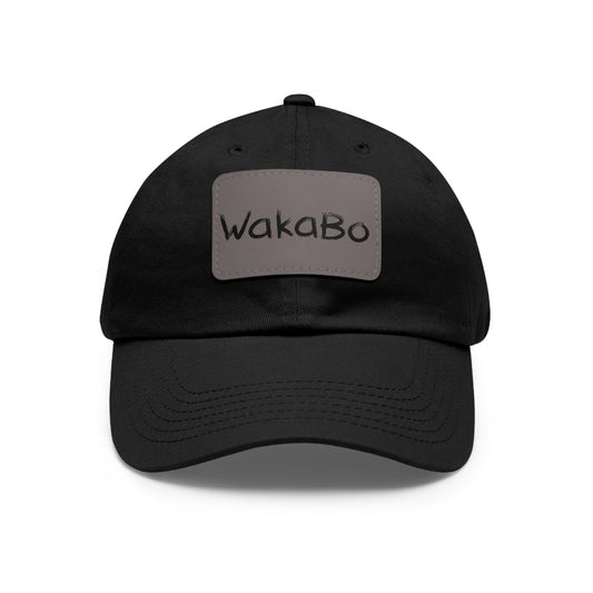 WakaBo Dad Hat with Leather Patch (Rectangle)