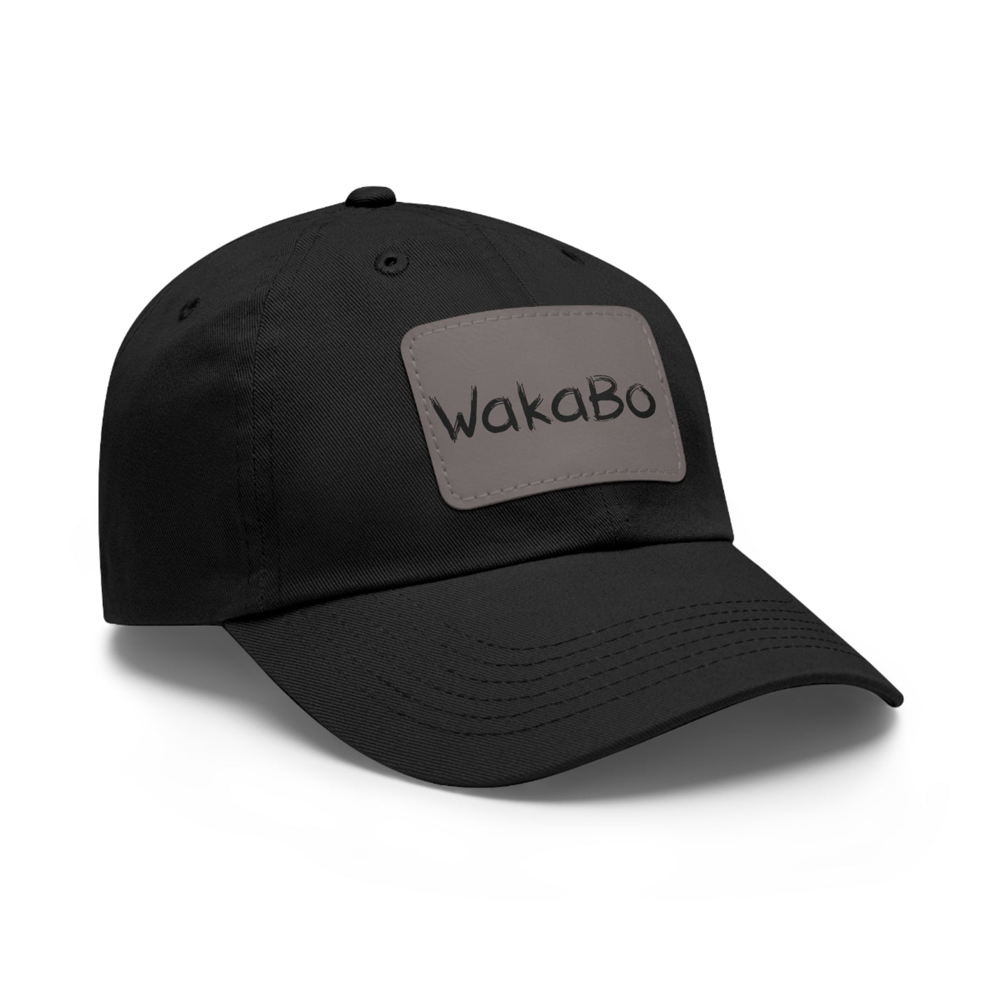 WakaBo Dad Hat with Leather Patch (Rectangle)