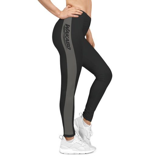 Women's Black WakaBo Athletic Leggings