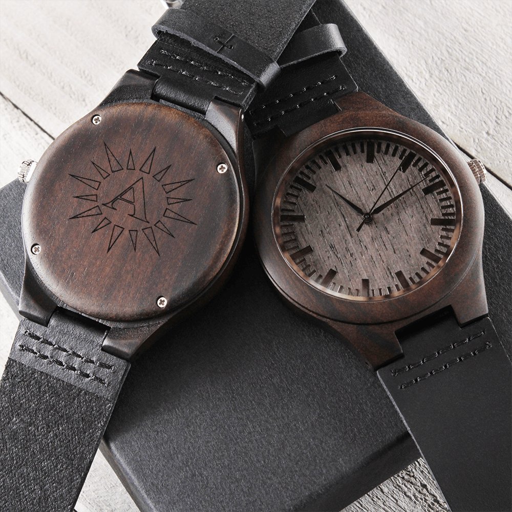 A.A.NDICULA | Engraved Wooden Watch