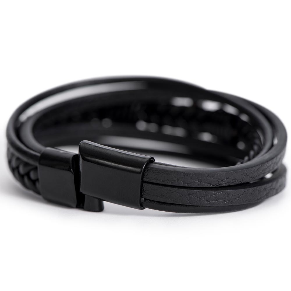 Cross Leather Bracelet | A.ANDICULA