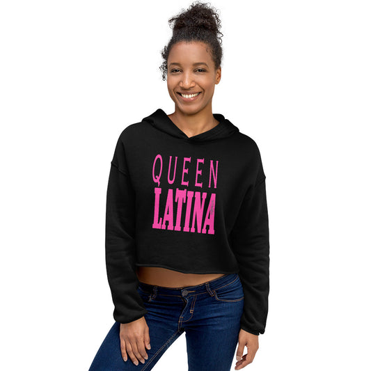 QUEEN LATINA - CROP HOODIE